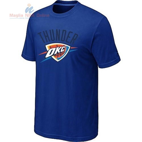 Acquista T-Shirt Oklahoma City Thunder Blu Profundo