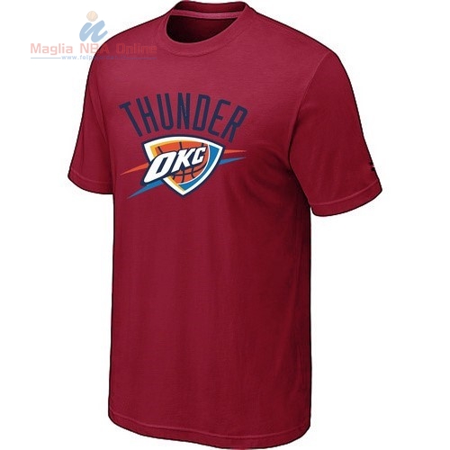 Acquista T-Shirt Oklahoma City Thunder Borgogna