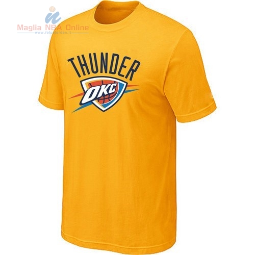Acquista T-Shirt Oklahoma City Thunder Giallo