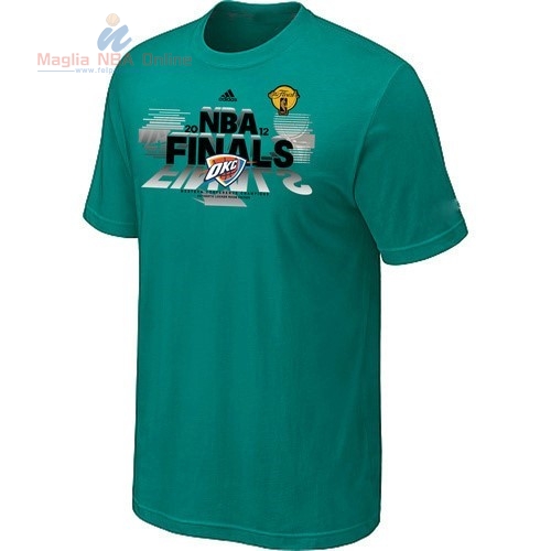Acquista T-Shirt Oklahoma City Thunder Verde Scuro 001