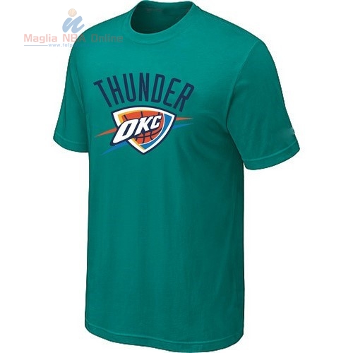 Acquista T-Shirt Oklahoma City Thunder Verde Scuro