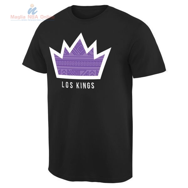 Acquista T-Shirt Sacramento Kings Nero