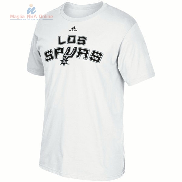Acquista T-Shirt San Antonio Spurs Bianco