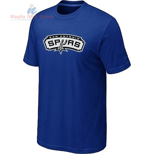 Acquista T-Shirt San Antonio Spurs Blu Profundo