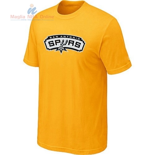 Acquista T-Shirt San Antonio Spurs Giallo