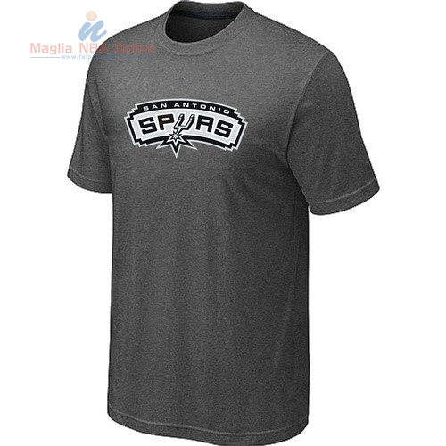 Acquista T-Shirt San Antonio Spurs Grigio Ferro