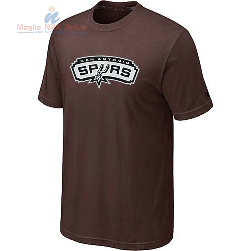 Acquista T-Shirt San Antonio Spurs Marrone