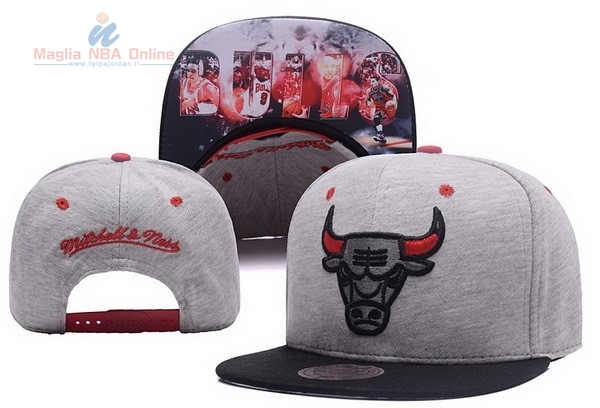 Acquista Cappelli 2017 Chicago Bulls Grigio #01