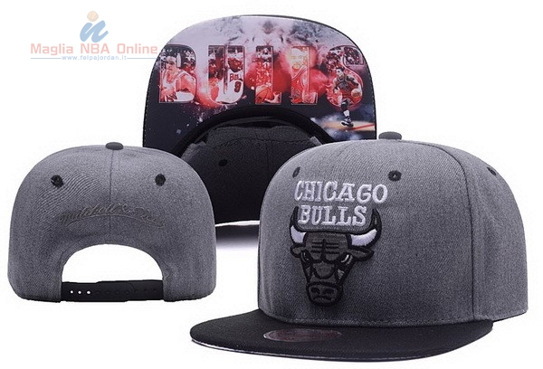 Acquista Cappelli 2017 Chicago Bulls Grigio #03