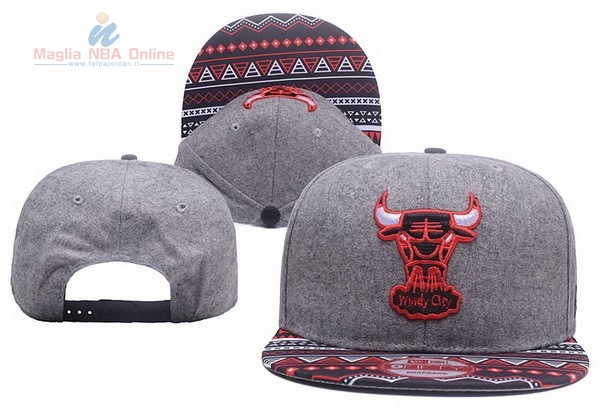 Acquista Cappelli 2017 Chicago Bulls Grigio #04