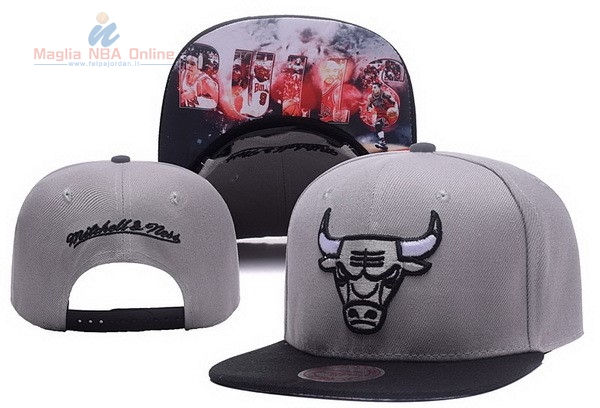 Acquista Cappelli 2017 Chicago Bulls Grigio #05