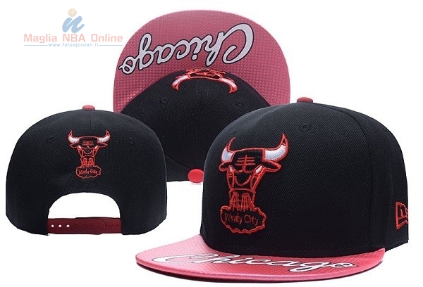 Acquista Cappelli 2017 Chicago Bulls Nero Rose