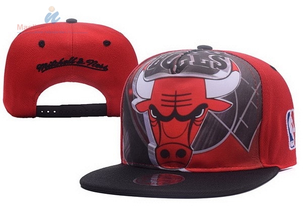 Acquista Cappelli 2017 Chicago Bulls Rosso Nero #05