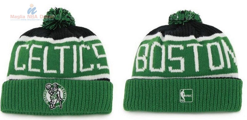 Acquista Cappelli di lana 2017 Boston Celtics Verde Nero Bianco