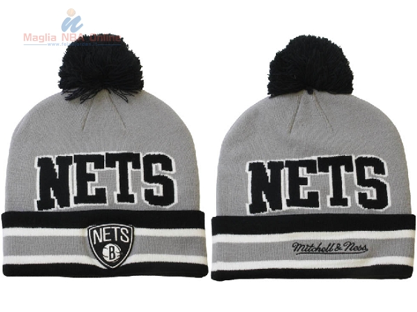 Acquista Cappelli di lana 2017 Brooklyn Nets Grigio #04