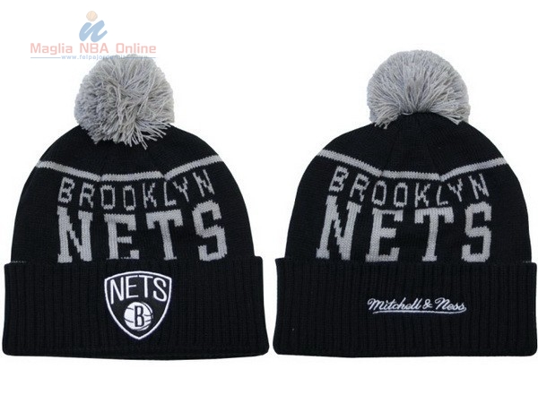 Acquista Cappelli di lana 2017 Brooklyn Nets Grigio #06