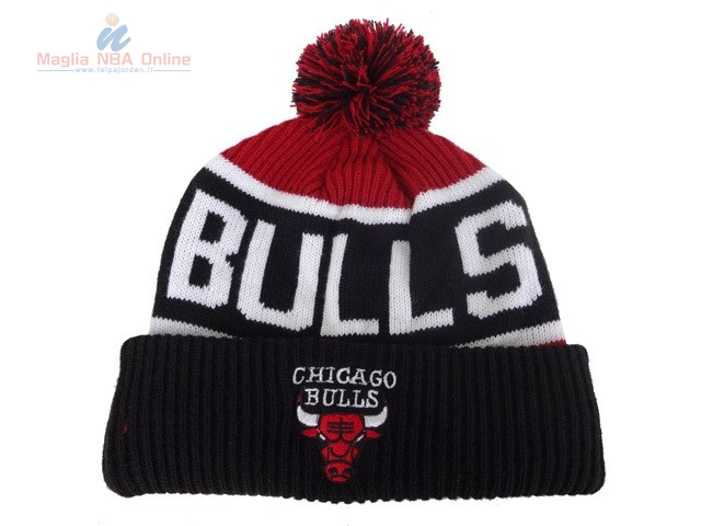 Acquista Cappelli di lana 2017 Chicago Bulls Nero #01