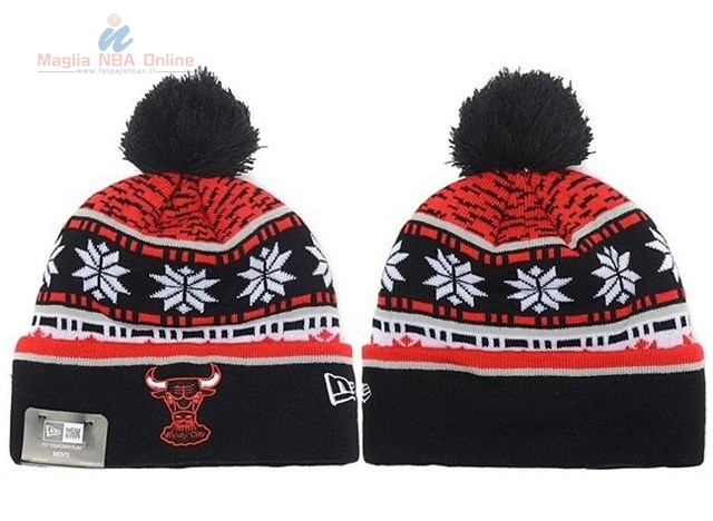 Acquista Cappelli di lana 2017 Chicago Bulls Nero #05