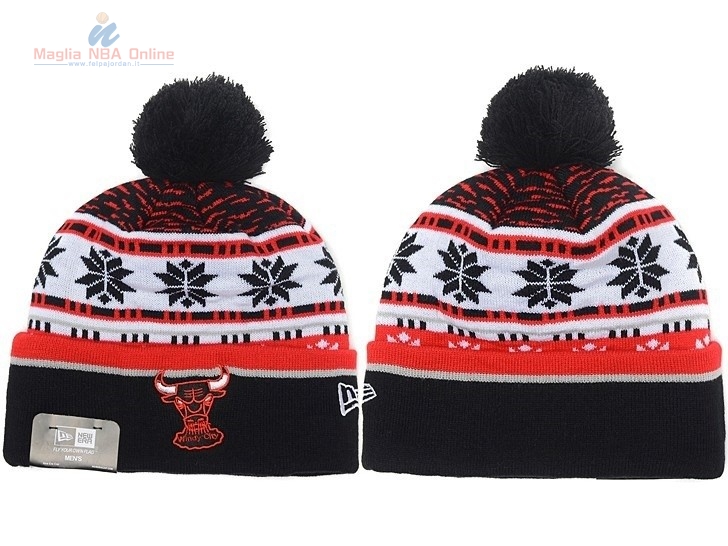 Acquista Cappelli di lana 2017 Chicago Bulls Nero #06