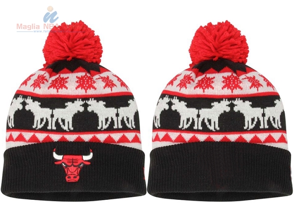 Acquista Cappelli di lana 2017 Chicago Bulls Nero #07