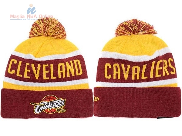 Acquista Cappelli di lana 2017 Cleveland Cavaliers Rosso Giallo #04