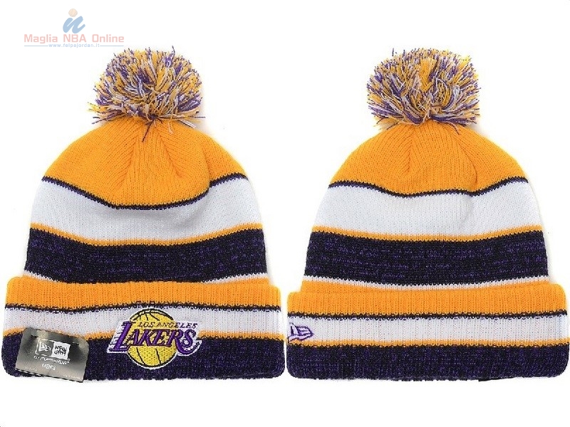 Acquista Cappelli di lana 2017 Los Angeles Lakers Giallo #04