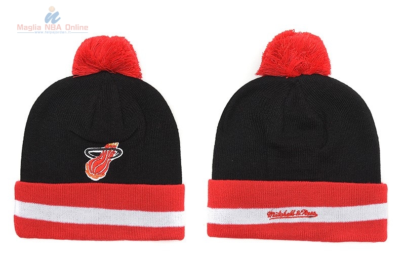 Acquista Cappelli di lana 2017 Miami Heat Rosso Bianco Nero #03