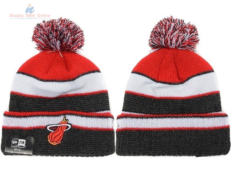 Acquista Cappelli di lana 2017 Miami Heat Rosso Bianco Nero #06