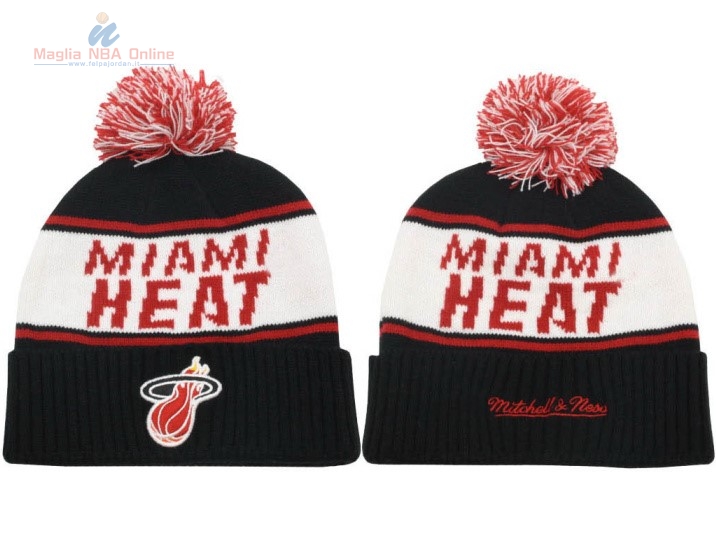 Acquista Cappelli di lana 2017 Miami Heat Rosso Bianco Nero #10