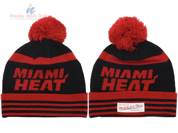 Acquista Cappelli di lana 2017 Miami Heat Rosso Nero #01