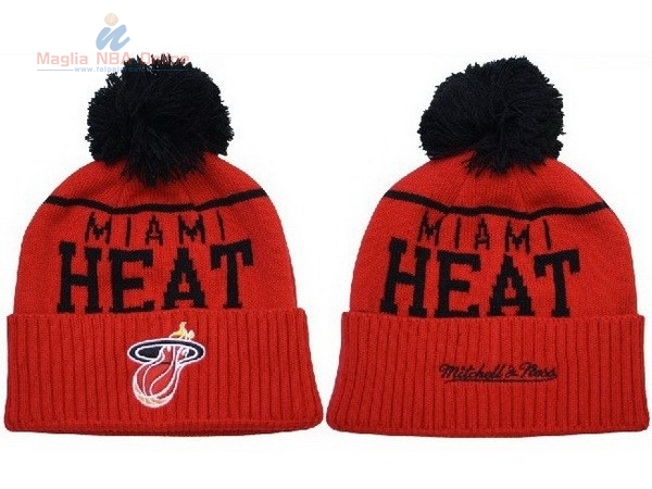 Acquista Cappelli di lana 2017 Miami Heat Rosso Nero #02