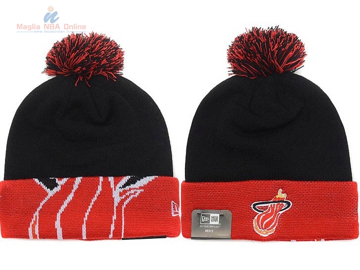 Acquista Cappelli di lana 2017 Miami Heat Rosso Nero #03