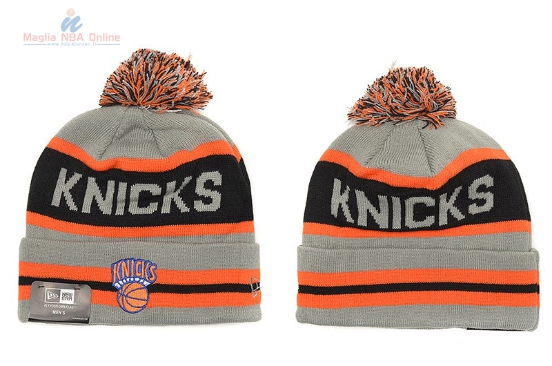 Acquista Cappelli di lana 2017 New York Knicks Arancia Nero