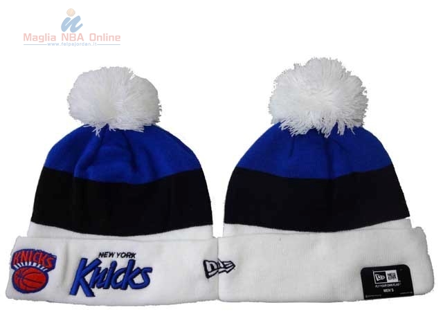 Acquista Cappelli di lana 2017 New York Knicks Blu Bianco