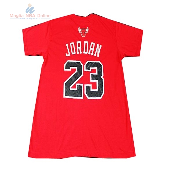 Acquista Maglia NBA Chicago Bulls Manica Corta #23 Rosso