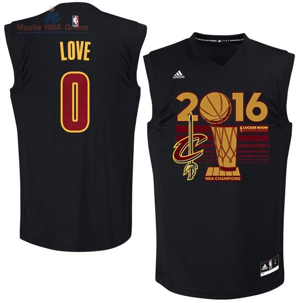 Acquista Maglia NBA Cleveland Cavaliers 2016 Campionato Finali #0 Kevin Love Nero