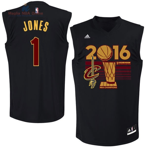 Acquista Maglia NBA Cleveland Cavaliers 2016 Campionato Finali #1 James Jones Nero