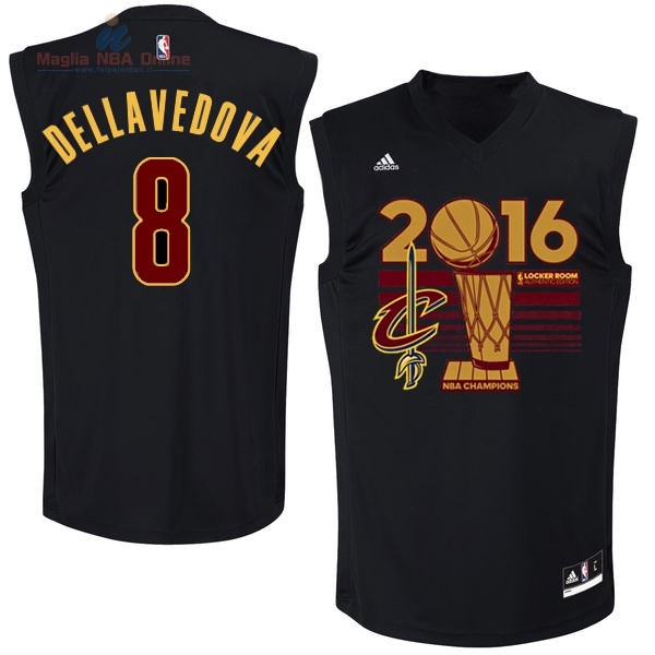 Acquista Maglia NBA Cleveland Cavaliers 2016 Campionato Finali #8 Matthew Dellavedova Nero