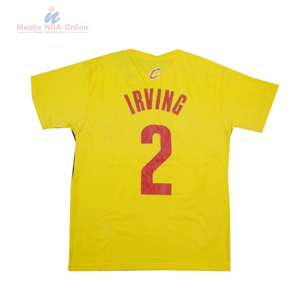 Acquista Maglia NBA Cleveland Cavaliers Manica Corta #2 Irving Giallo