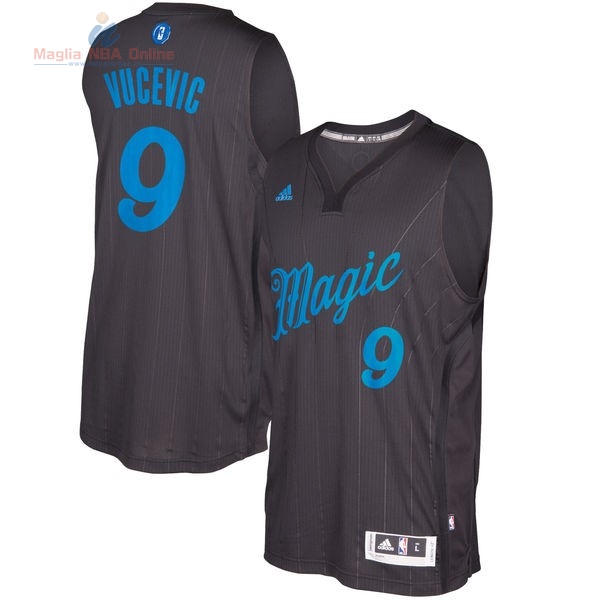 Acquista Maglia NBA Orlando Magic 2016 Natale #9 Nikola Vucevic Nero