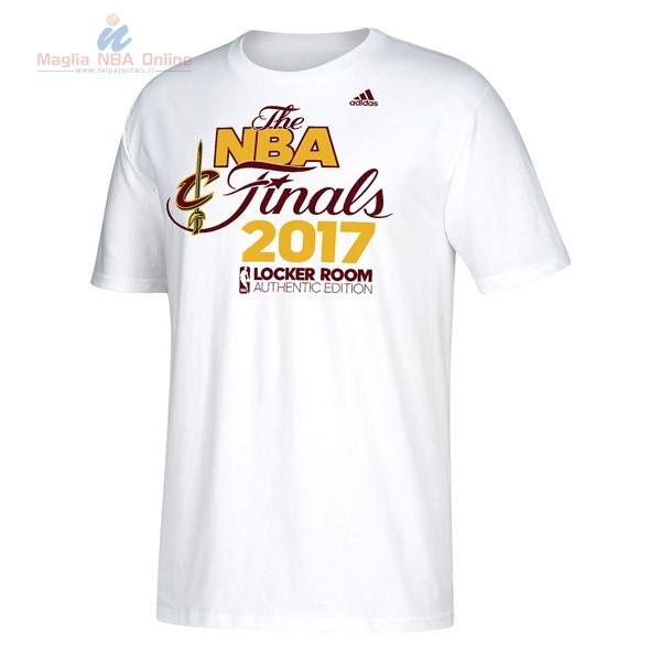 Acquista T-Shirt Cleveland Cavaliers 2017 Bianco