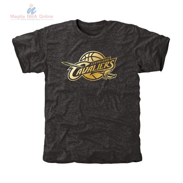 Acquista T-Shirt Cleveland Cavaliers Nero Oro