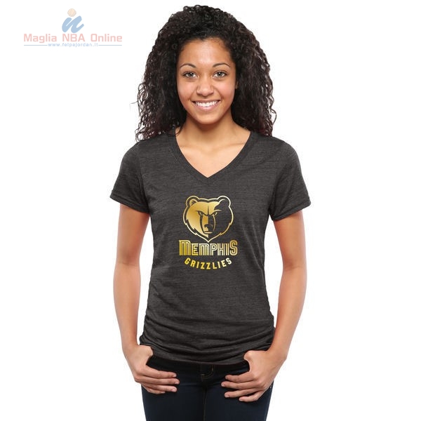 Acquista T-Shirt Donna Memphis Grizzlies Nero Oro