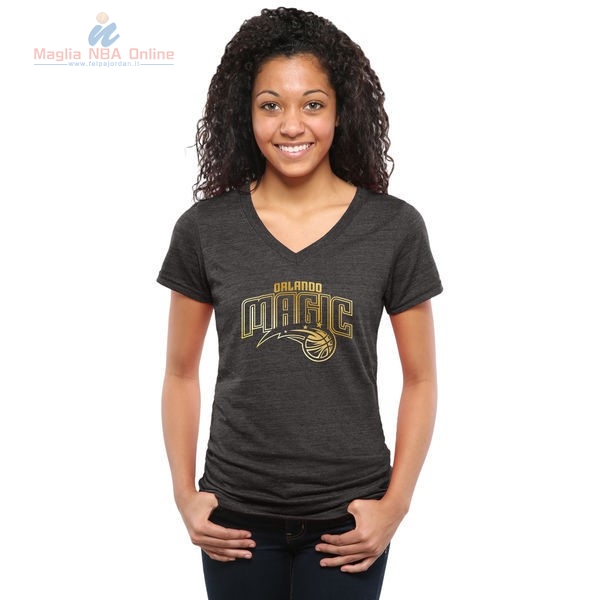 Acquista T-Shirt Donna Orlando Magic Nero Oro