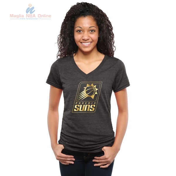 Acquista T-Shirt Donna Phoenix Suns Nero Oro