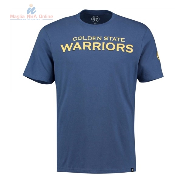 Acquista T-Shirt Golden State Warriors 2017 Blu