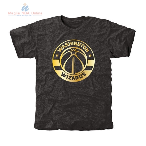 Acquista T-Shirt Washington Wizards Nero Oro