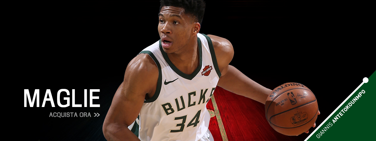 Nuova Maglie NBA Nike Milwaukee Bucks 34 Giannis Antetokounmpo 